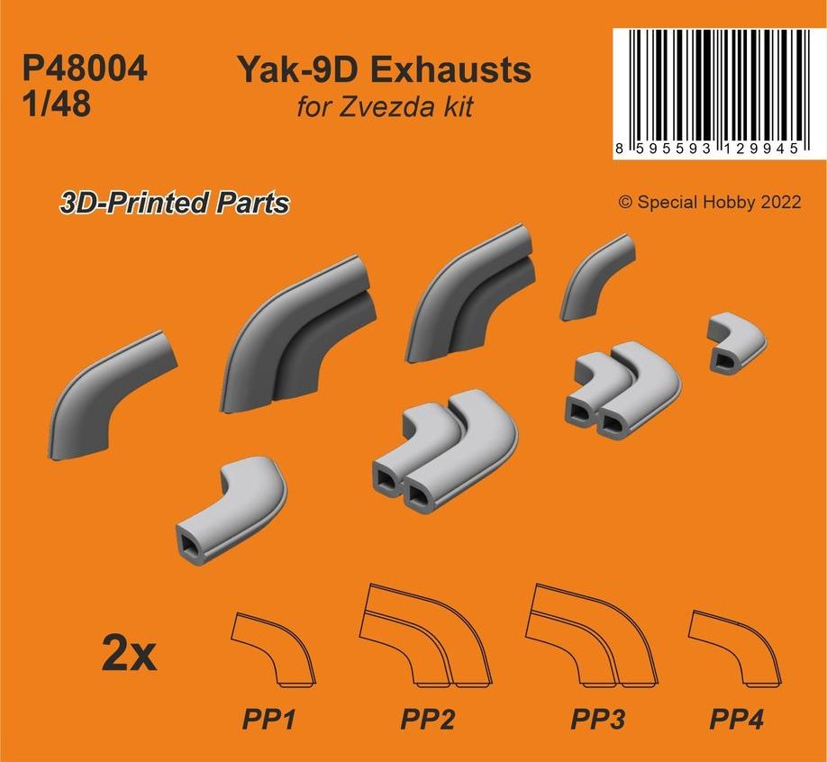 1/48 Yak-9D exhausts (ZVE)