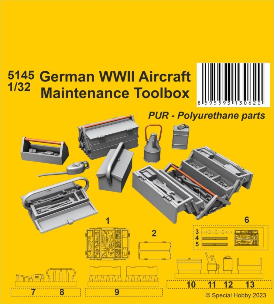 1/32 German WWII Aircraft Maintenance Toolbox