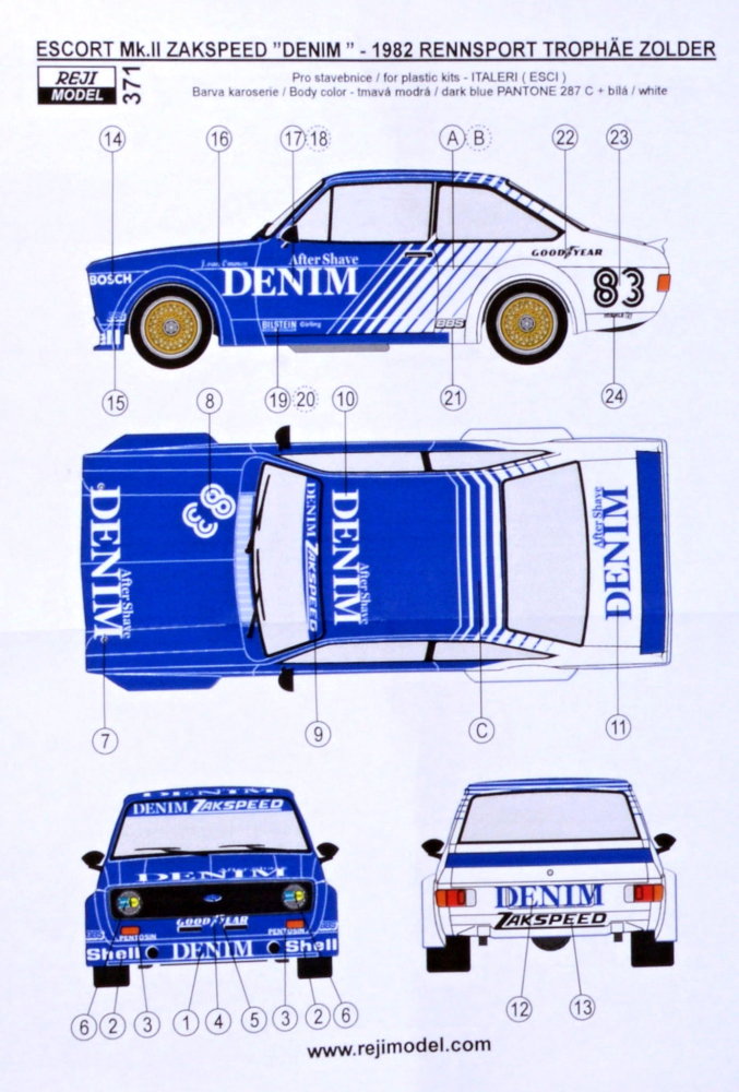 1/24 Ford Escort Mk.II Zakspeed 1982