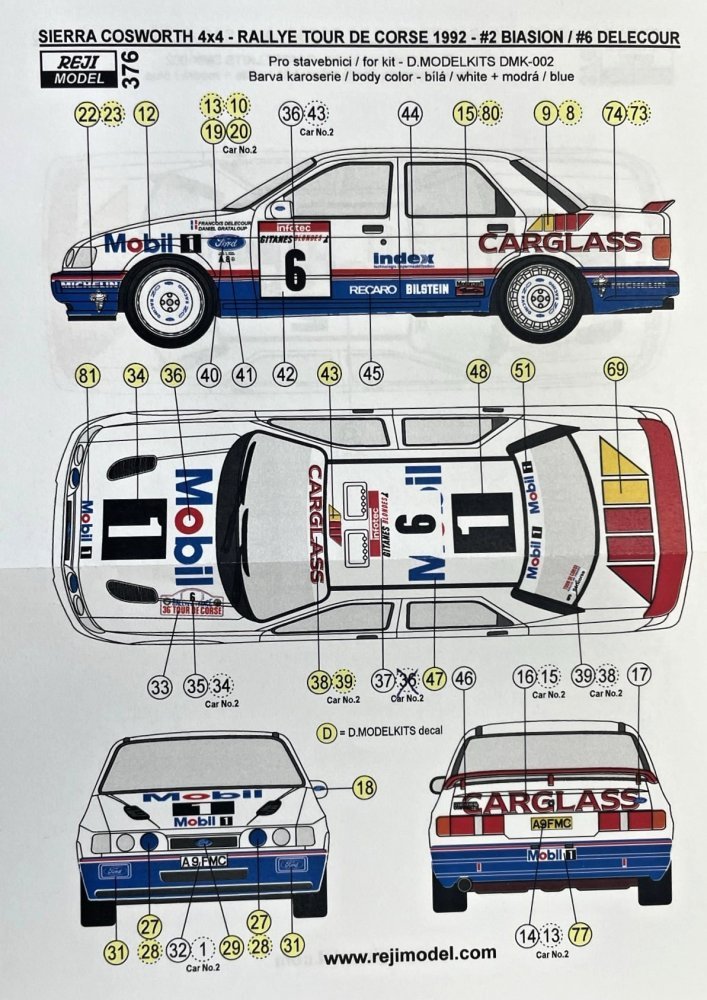 1/24 Sierra Cosworth 4x4 Tour de Corse Rally 1992