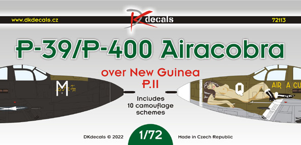 1/72 P-39/P-400 Airacobra o.N.Guinea II (10x camo)