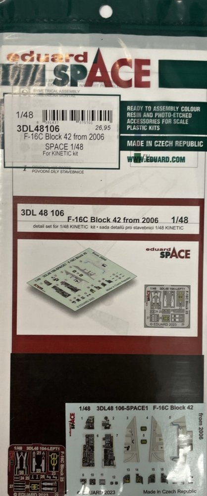 1/48 F-16C Block 42 from 2006 SPACE (KIN)