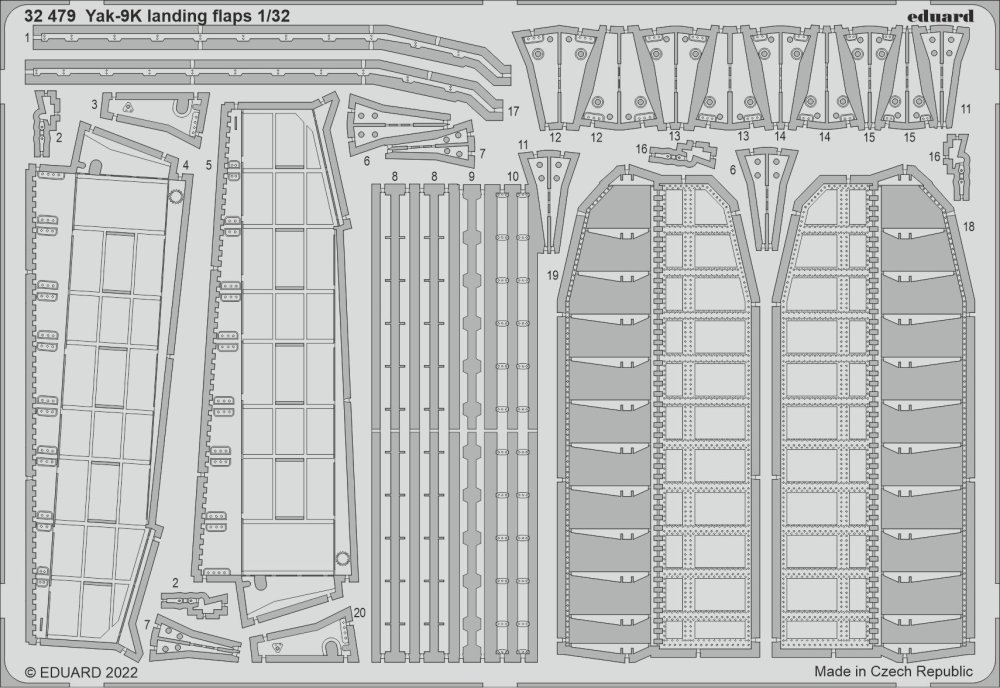 SET Yak-9K landing flaps (ICM)