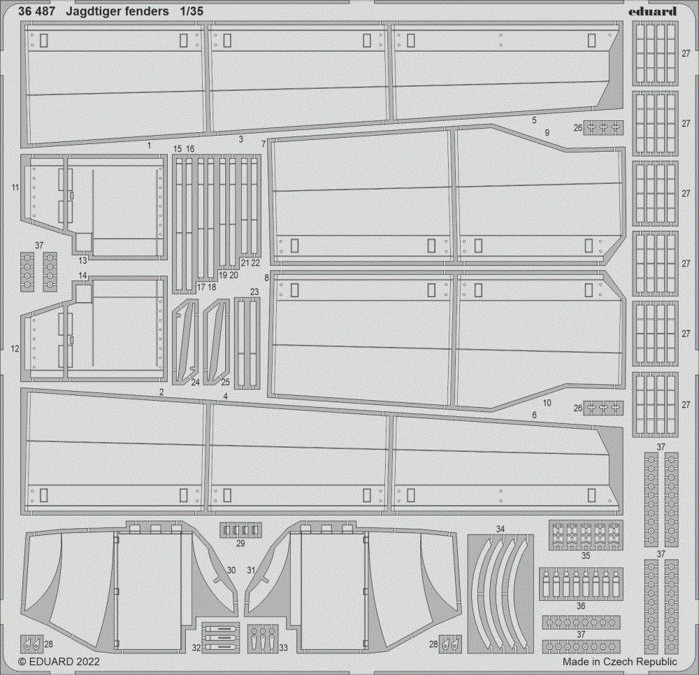 SET Jagdtiger fenders (HOBBYB)