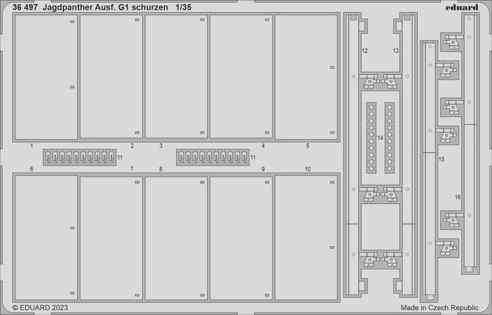 SET Jagdpanther Ausf. G1 schurzen (ACAD)