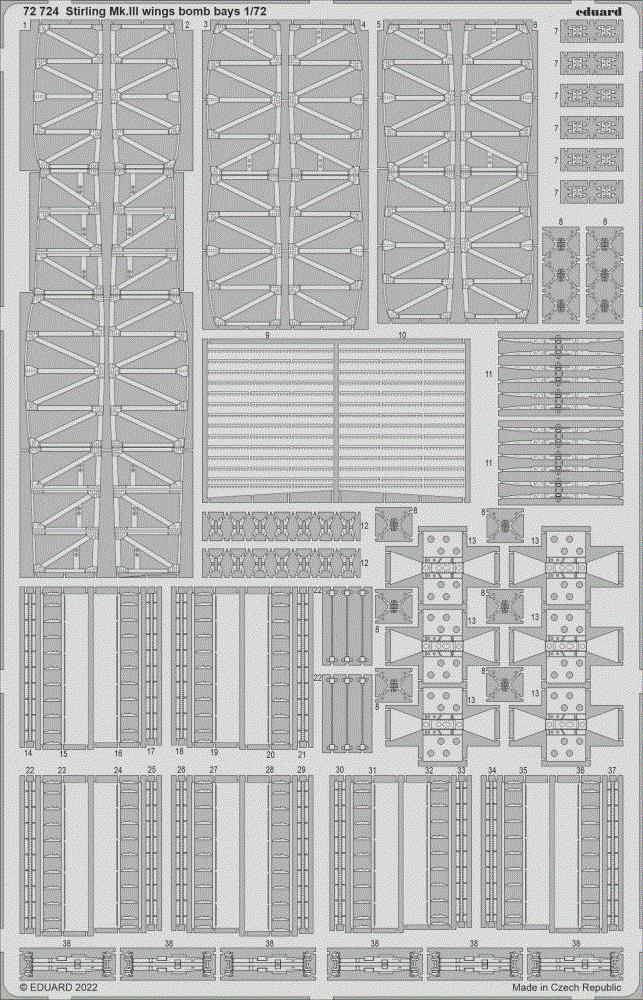 SET Stirling Mk.III wings bomb bays (ITA)