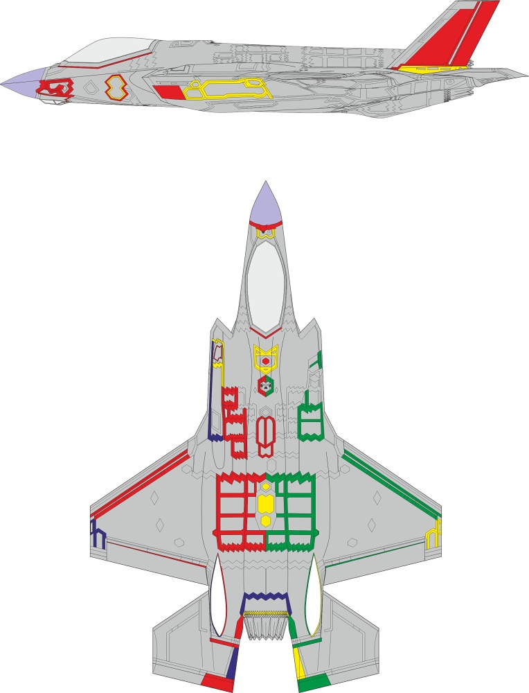 Mask 1/48 F-35A RAM coating early (TAM)