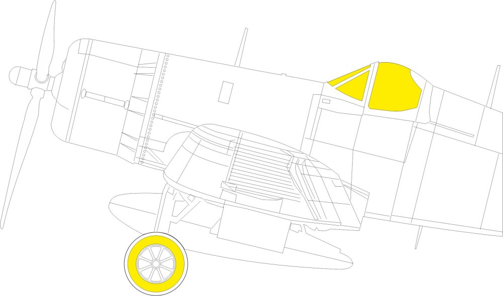 Mask 1/48 F4U-1D (HOBBYB)