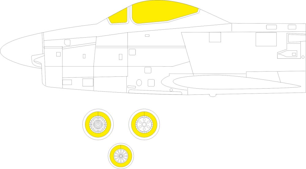 Mask 1/48 F-86D (REV)