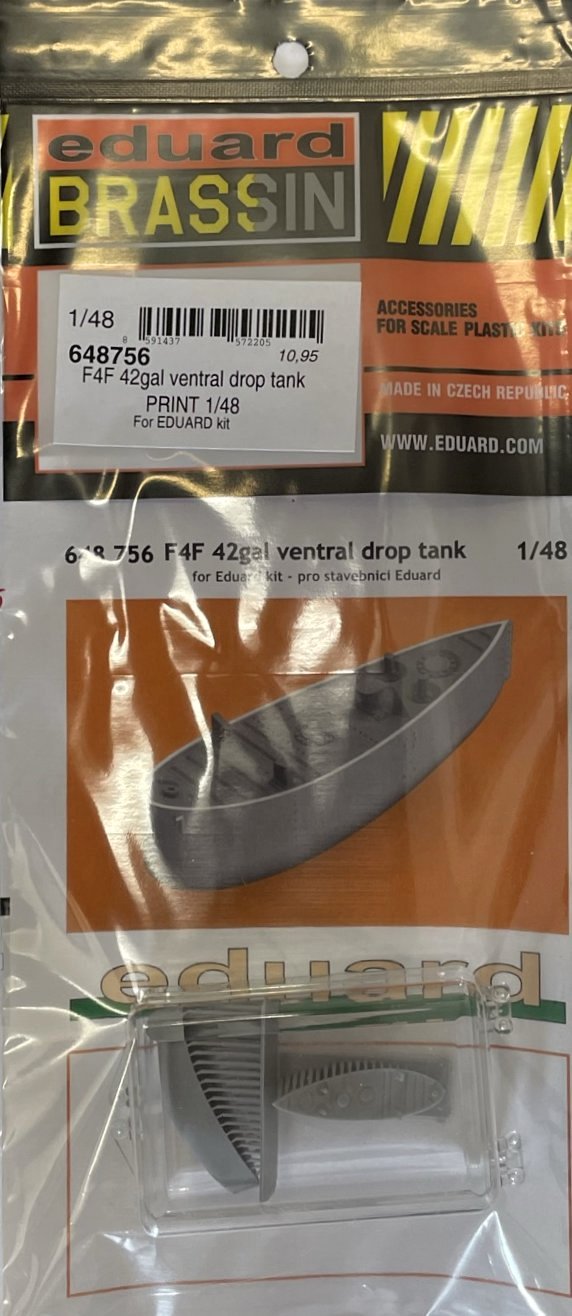 BRASSIN 1/48 F4F 42gal ventr.drop tank PRINT (EDU)