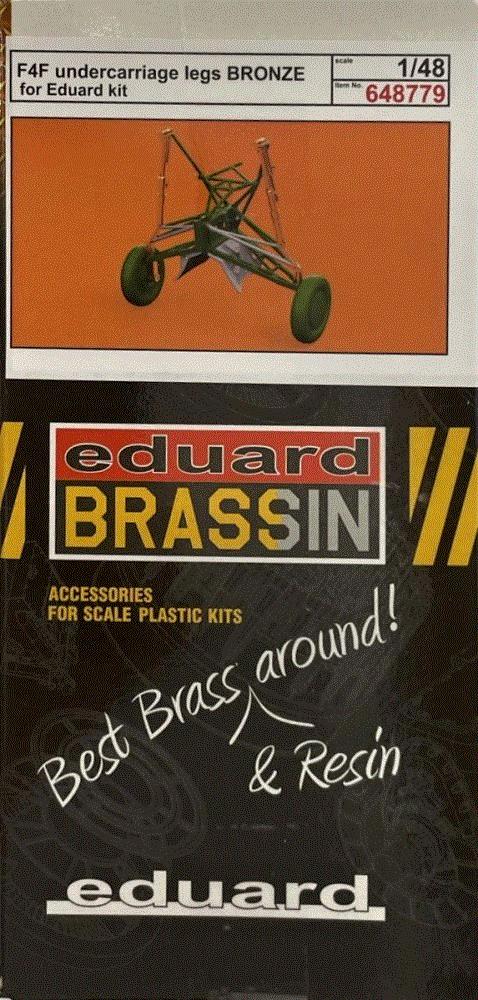 BRASSIN 1/48 F4F undercarriage legs BRONZE (EDU)