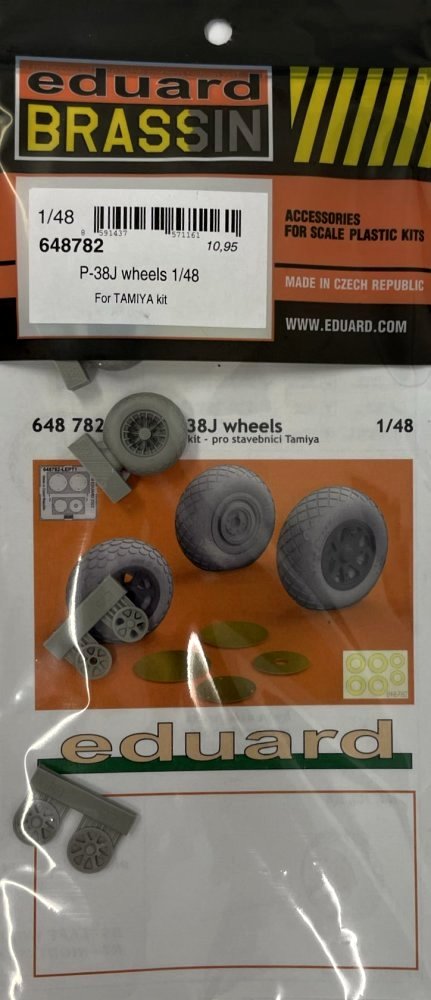 BRASSIN 1/48 P-38J wheels (TAM)