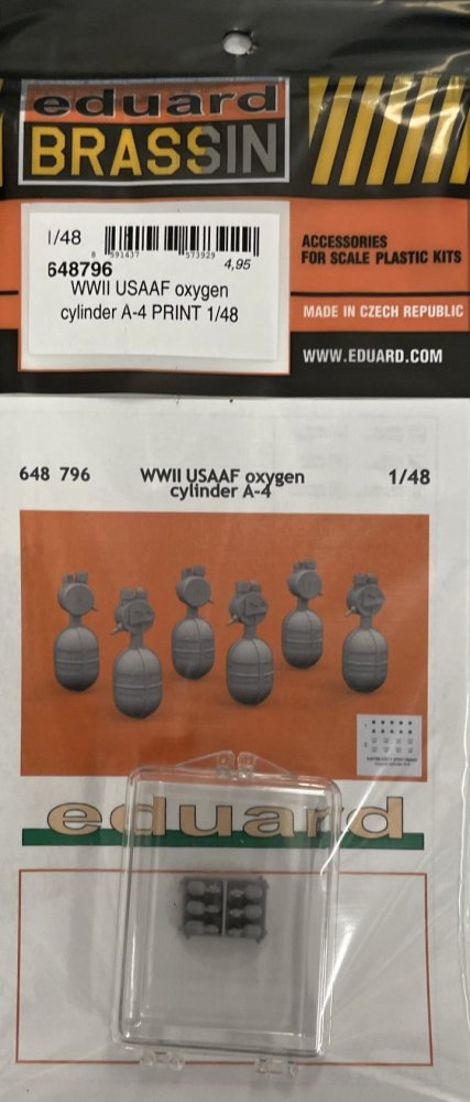 BRASSIN 1/48 WWII USAAF oxygen cylinder A-4 PRINT