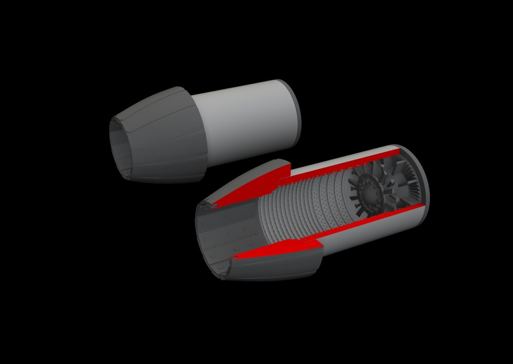 BRASSIN 1/48 EA-18G exhaust nozzles PRINT (MENG)