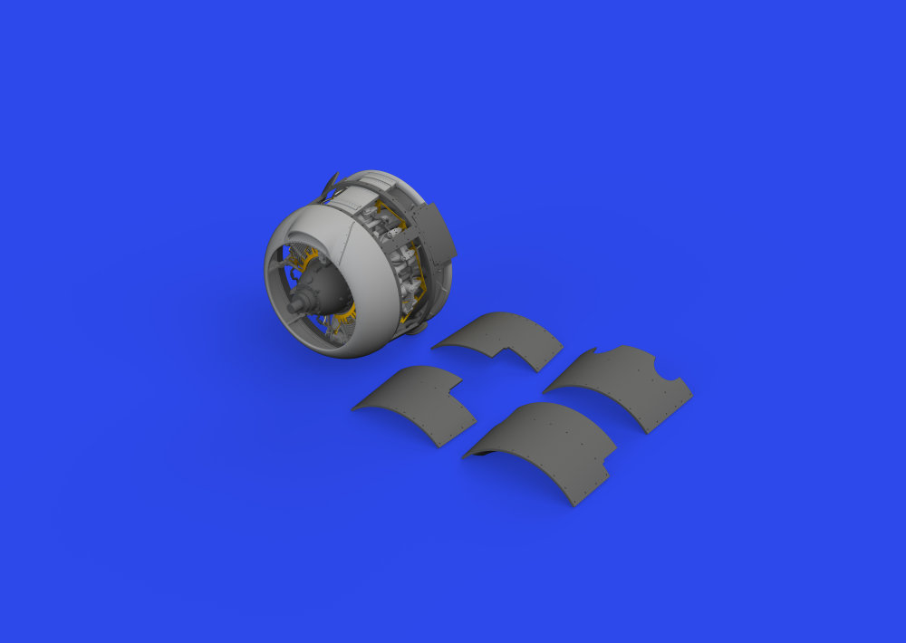 BRASSIN 1/48 F4F-3A engine PRINT (EDU)