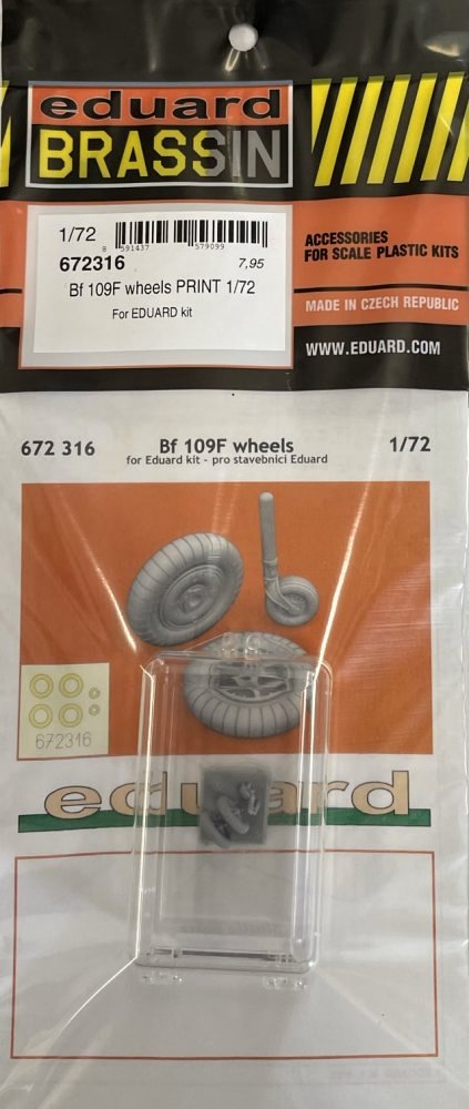 BRASSIN 1/72 Bf 109F wheels PRINT (EDU)