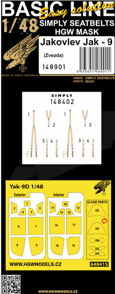 1/48 Yakovlev Yak-9 (ZVE) BASIC LINE