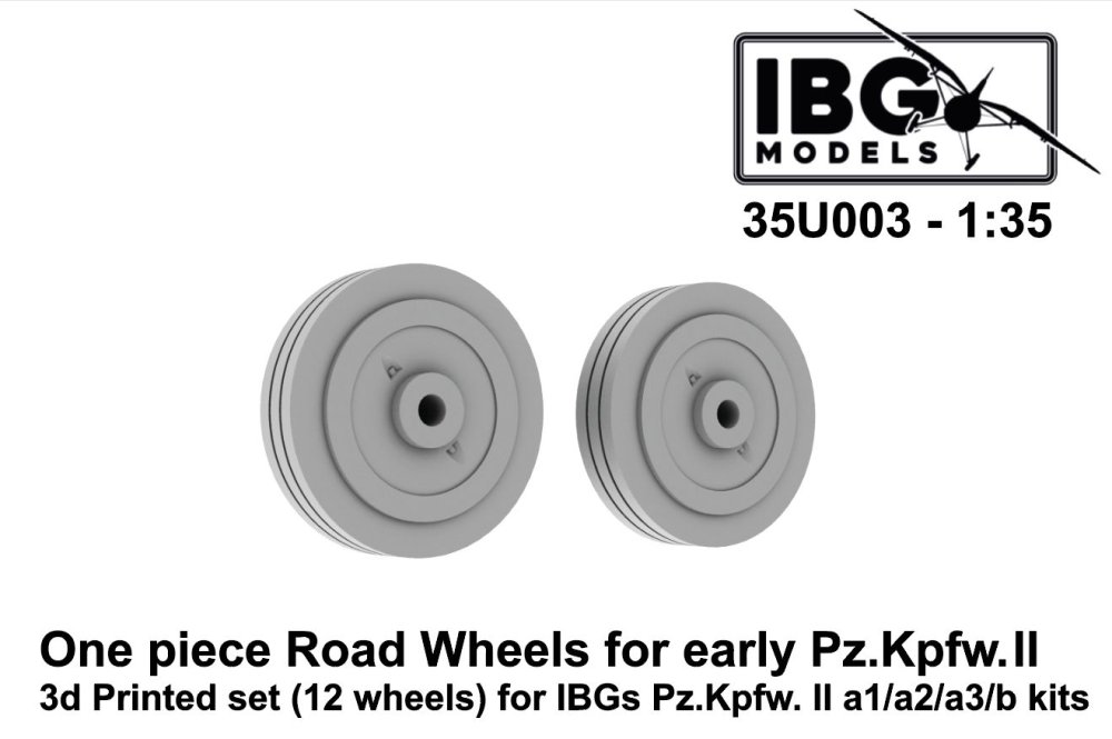 1/35 One piece road wheels for Pz.II a1/a2/a3/b