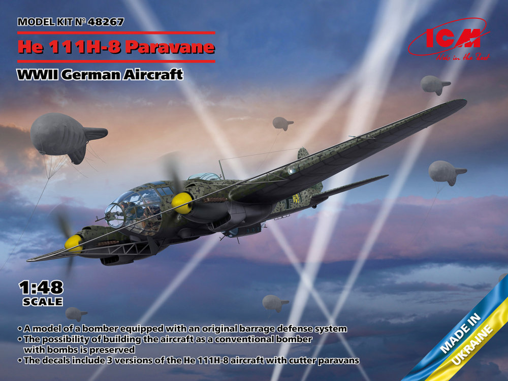 1/48 He 111H-8 Paravane, German WWII Aircraft