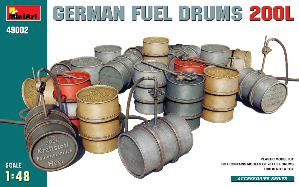 1/48 German Fuel Drums 200L