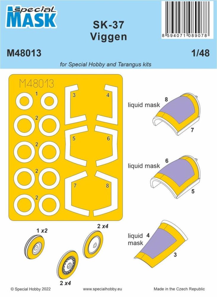 1/48 Mask for SK-37 Viggen (SPH/TARA)