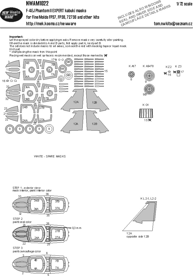 1/72 Mask F-4EJ Phantom II EXPERT (FINEM)