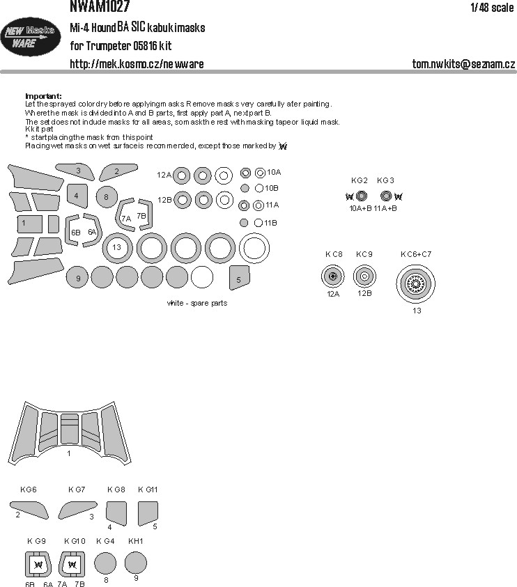 1/48 Mask Mi-4 Hound BASIC (TRUMP 05816)