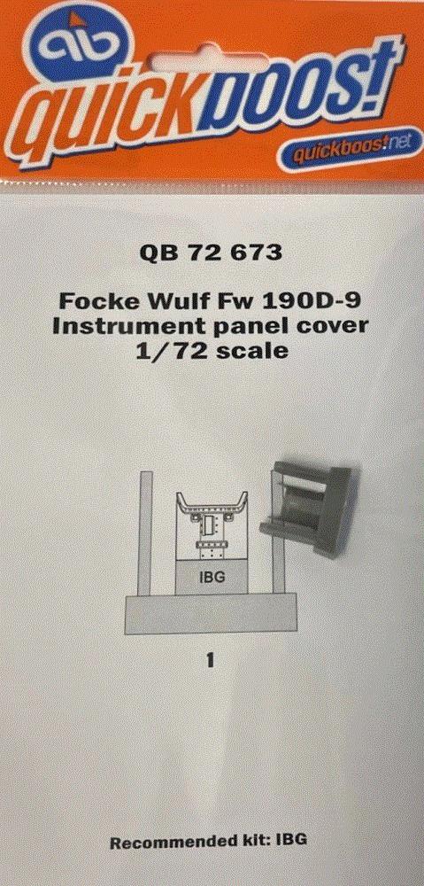 1/72 Fw 190D-9 Instrument panel cover (IBG)