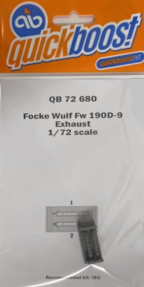 1/72 Fw 190D-9 exhaust (IBG)