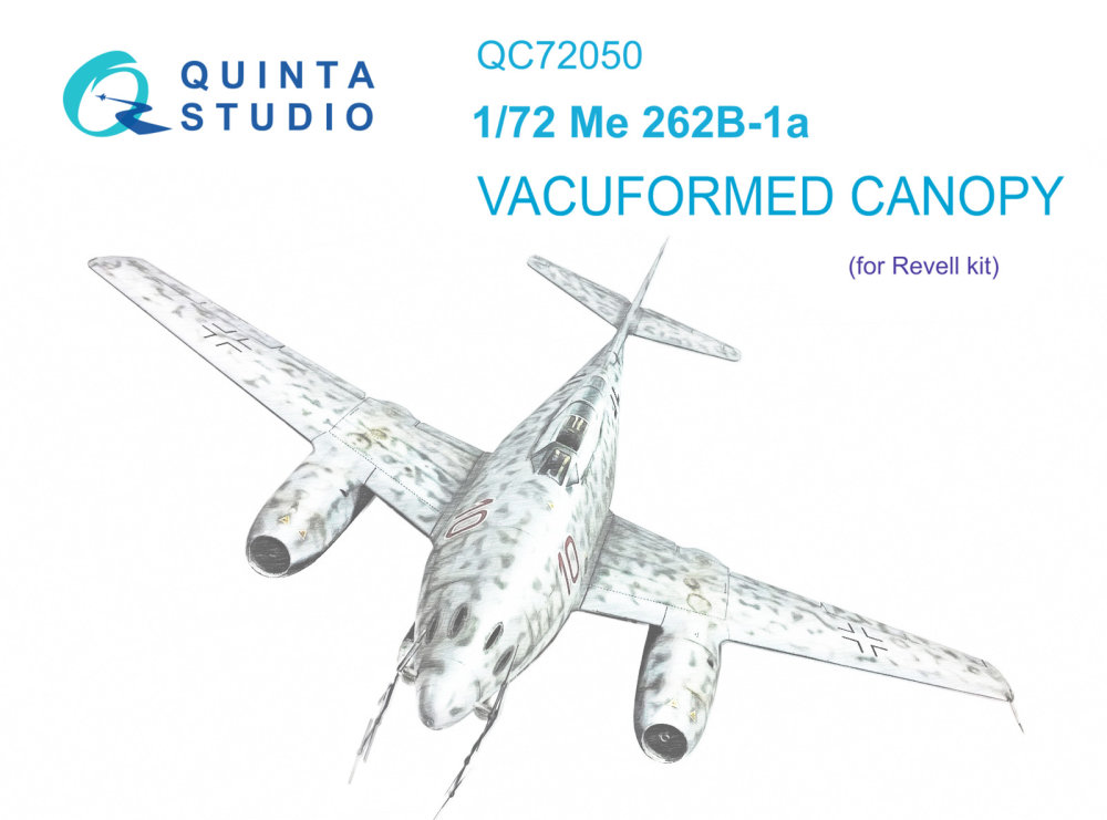 1/72 Vacu canopy Me-262B-1a (REV)