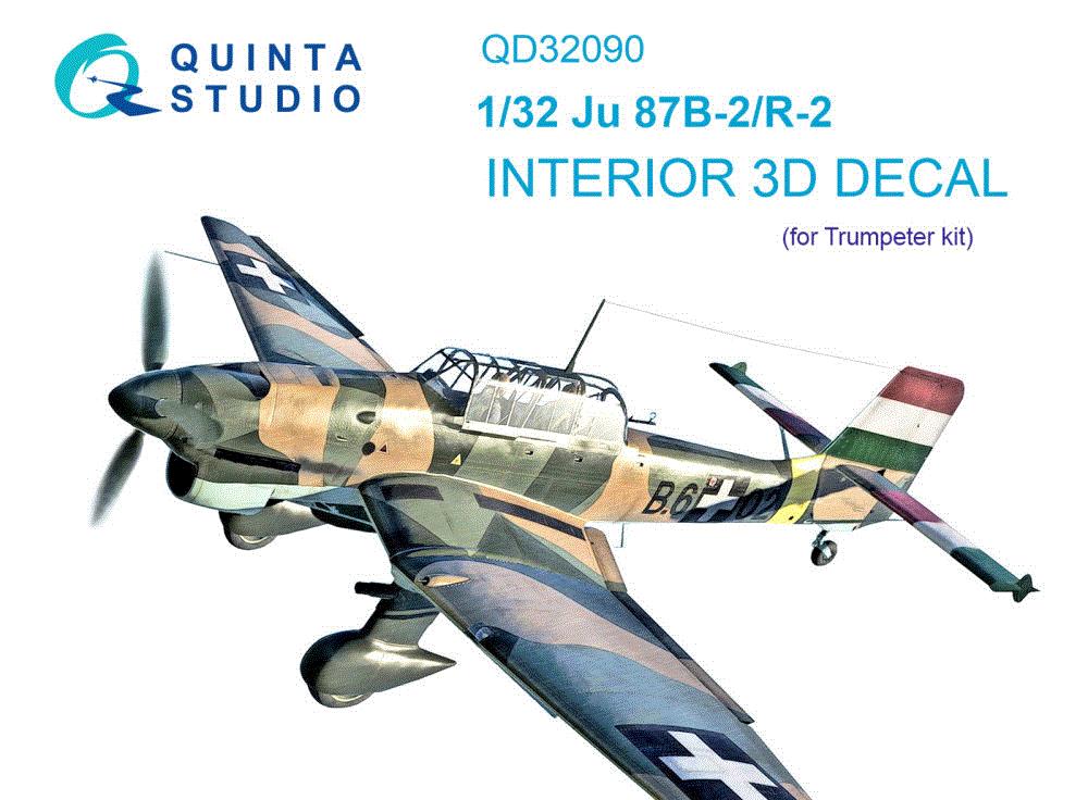 1/32 Ju 87B-2/R-2 3D-Printed&col.Interior (TRUMP)