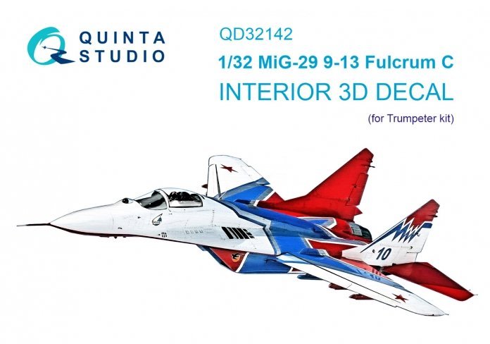 1/32 MiG-29 9-13 Fulcrum C 3D-Printed&col.Interior