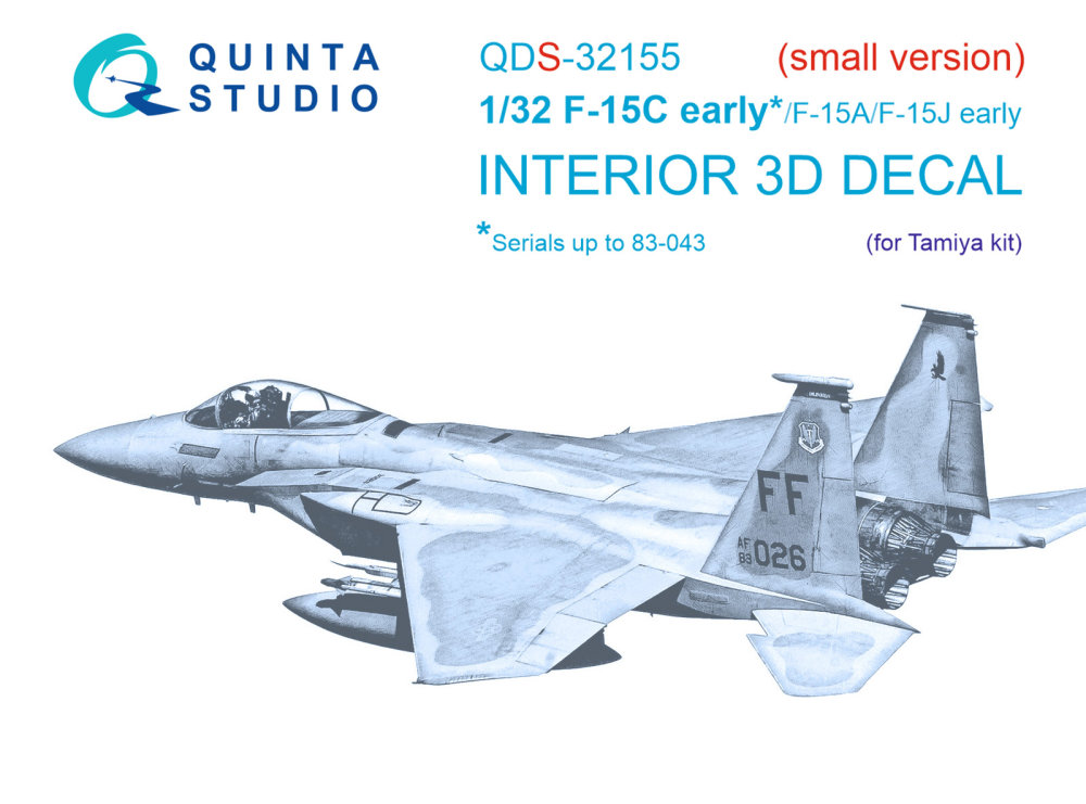 1/32 F-15C Early/F-15A/F-15J early 3D-Printed&col.