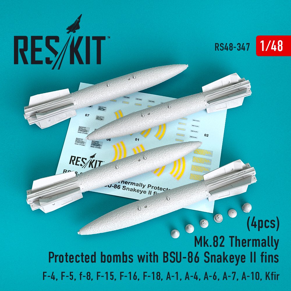 1/48 Mk.82 Therm.Prot.bombs w/ BSU-86 Snakeye II