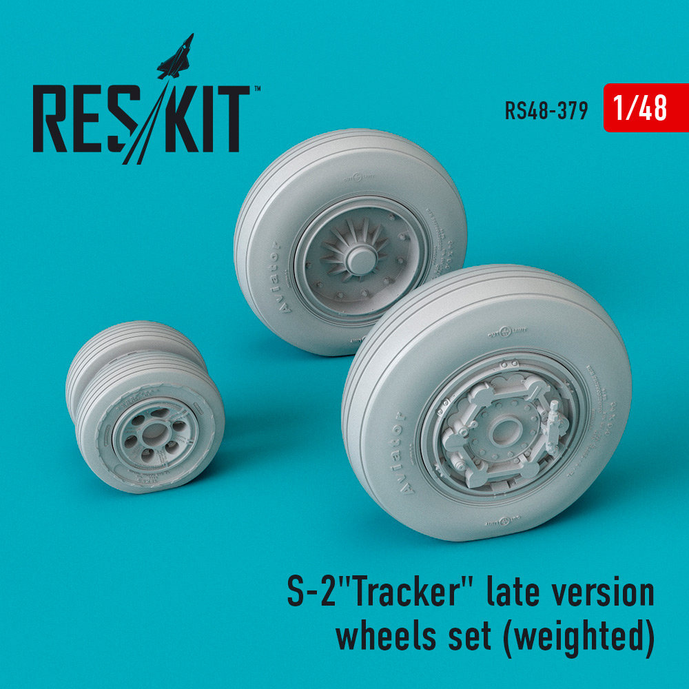 1/48 S-2 'Tracker' late version wheels (weighted)