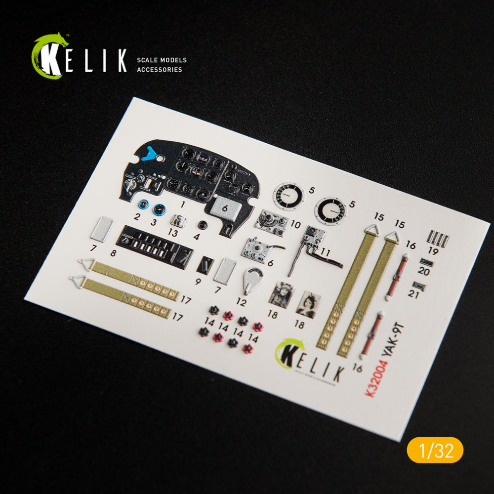 1/32 Yak-9T interior 3D decals (ICM)