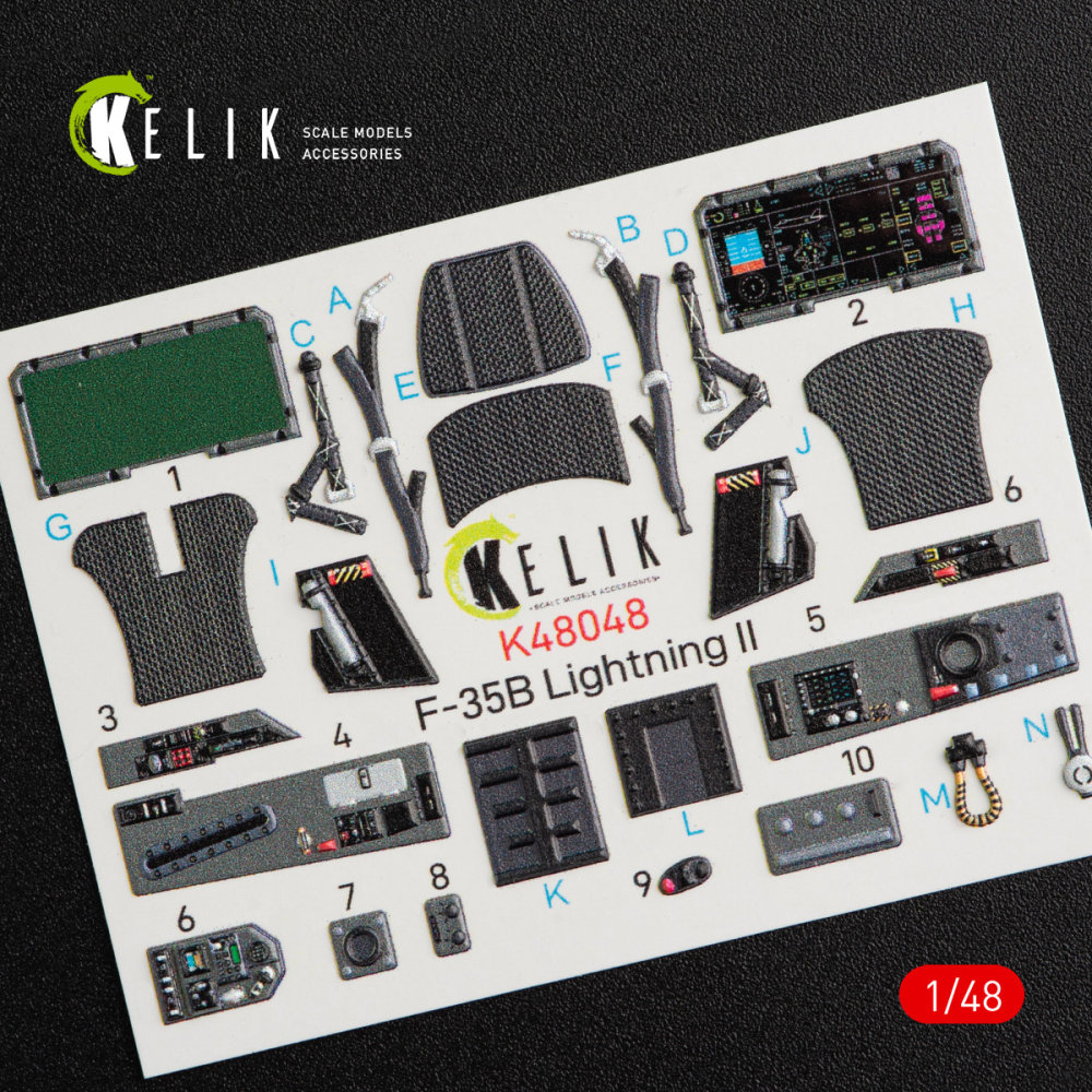 1/48 F-35B 'Lightning II' interior 3D  (KITTYH)