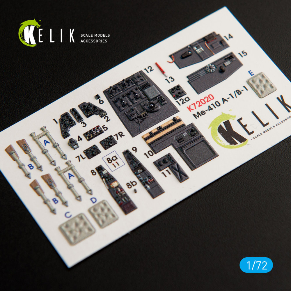 1/72 Me-410 A-1/B-1 - Interior 3D Decal (FINEM.)