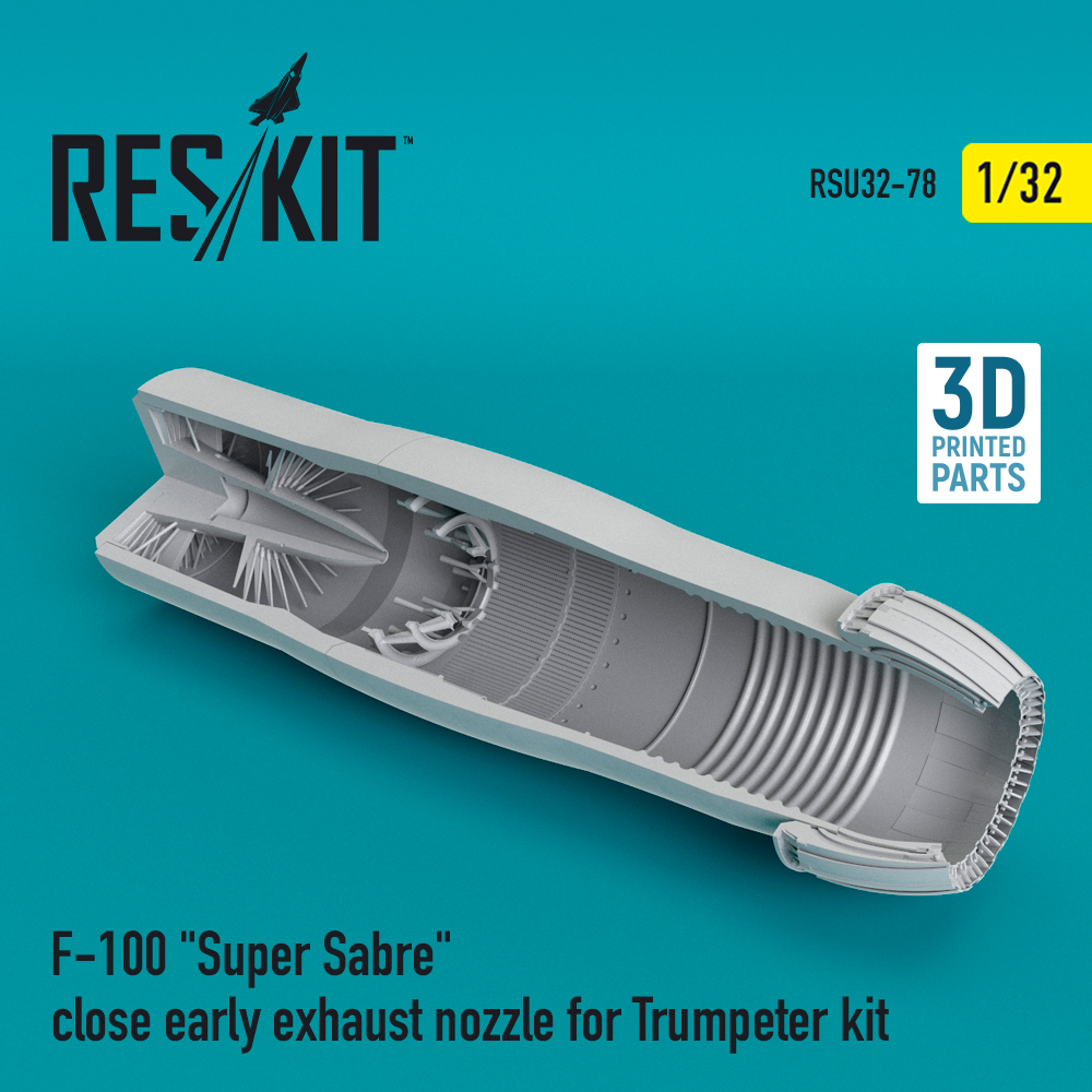 1/32 F-100 'Super Sabre' close early exh.nozzles