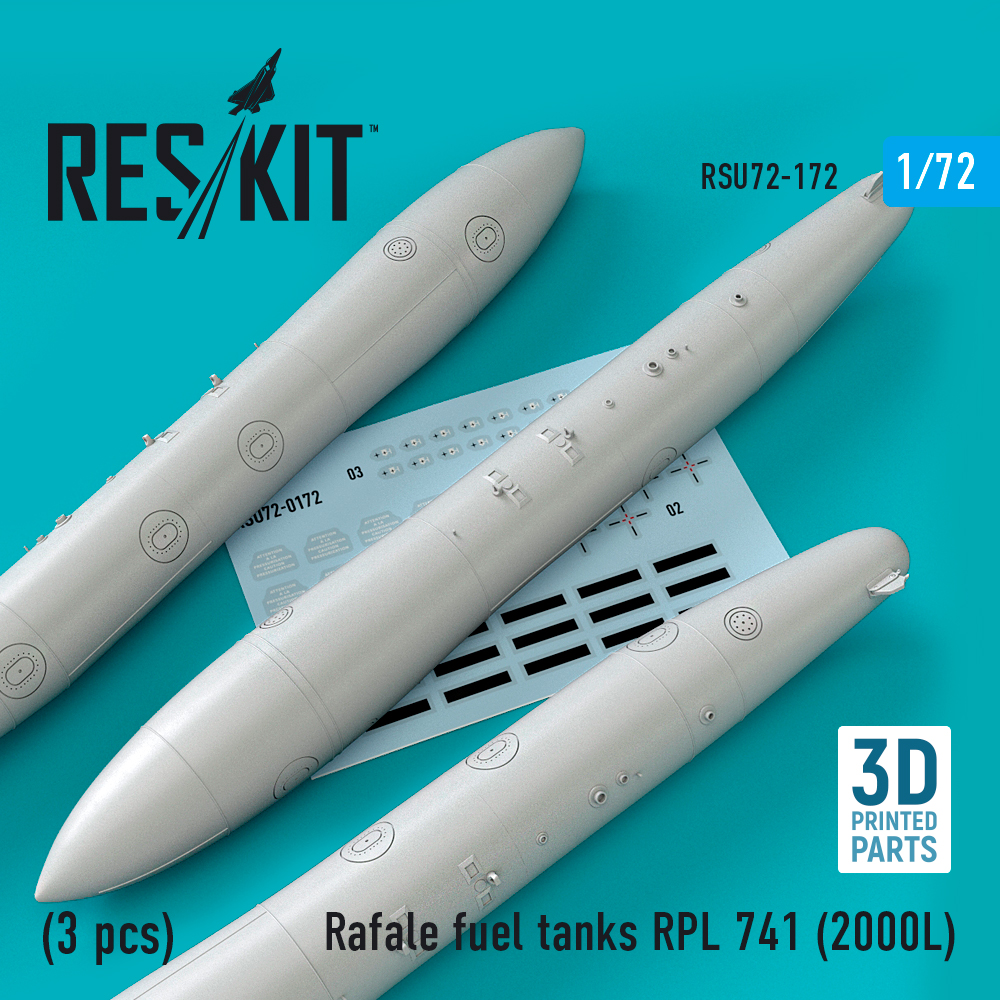 1/72 Rafale Fuel Tanks RPL 741 (2000L) (3 pcs.) 