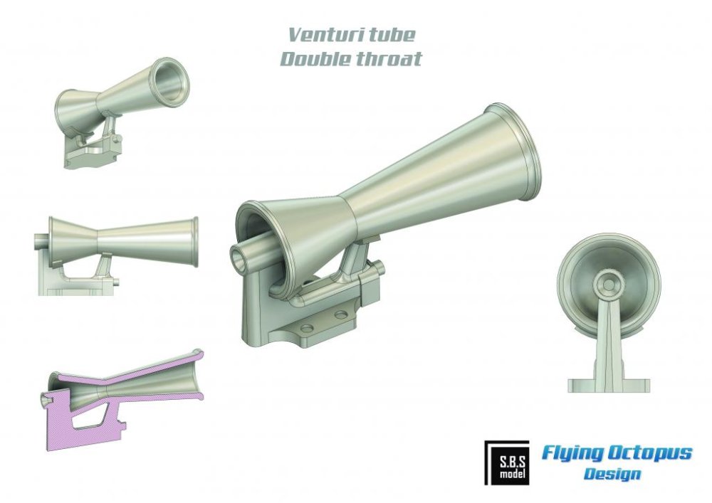 1/72 Venturi tube - double throat (9 pcs.)