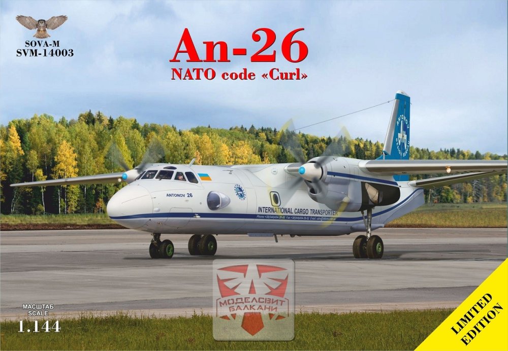 1/144 An-26 'Curl' Turboprop transporter