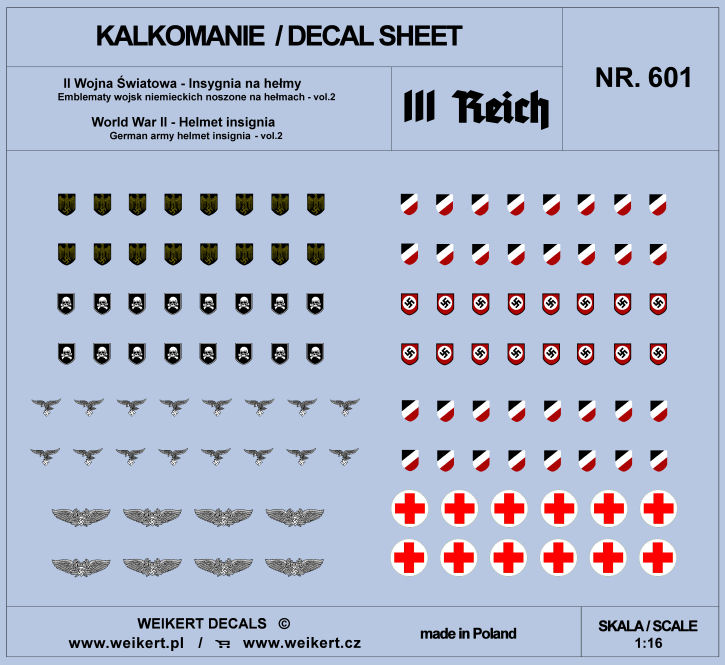 1/16 Helmet Insignia WWII - part 2