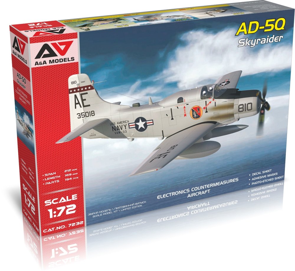 1/72 AD-5Q Skyraider (ECM version)