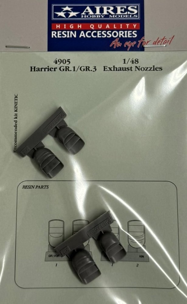 1/48 Harrier GR.1/GR.3 exhaust nozzles (KIN)