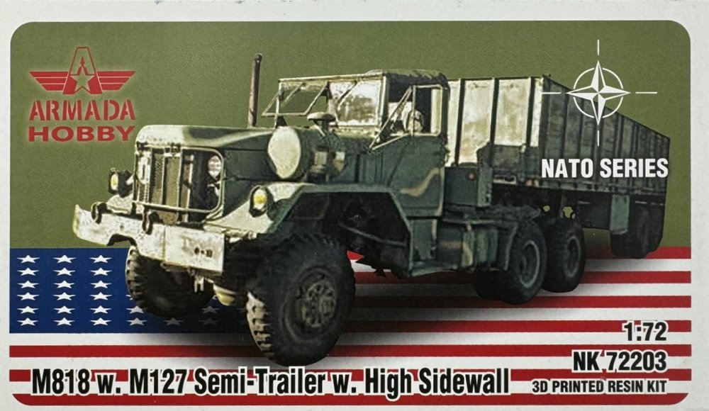 1/72 M818 and M127 Semitrailer w/ High Sidewall