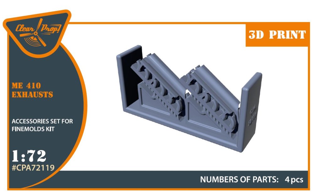 1/72 Me-410 B-1/U2/U4/R4 exhausts (FINEM)