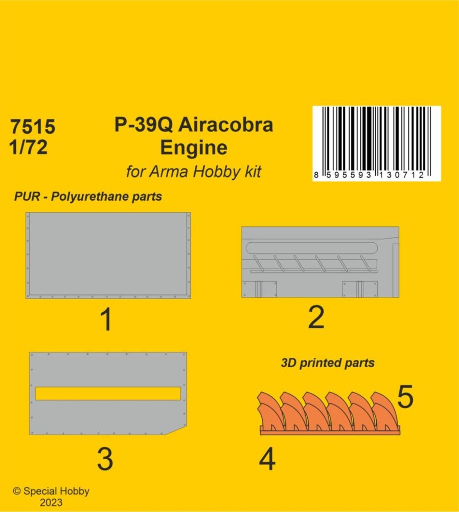 1/72 P-39Q Airacobra Engine (ARMA H.)