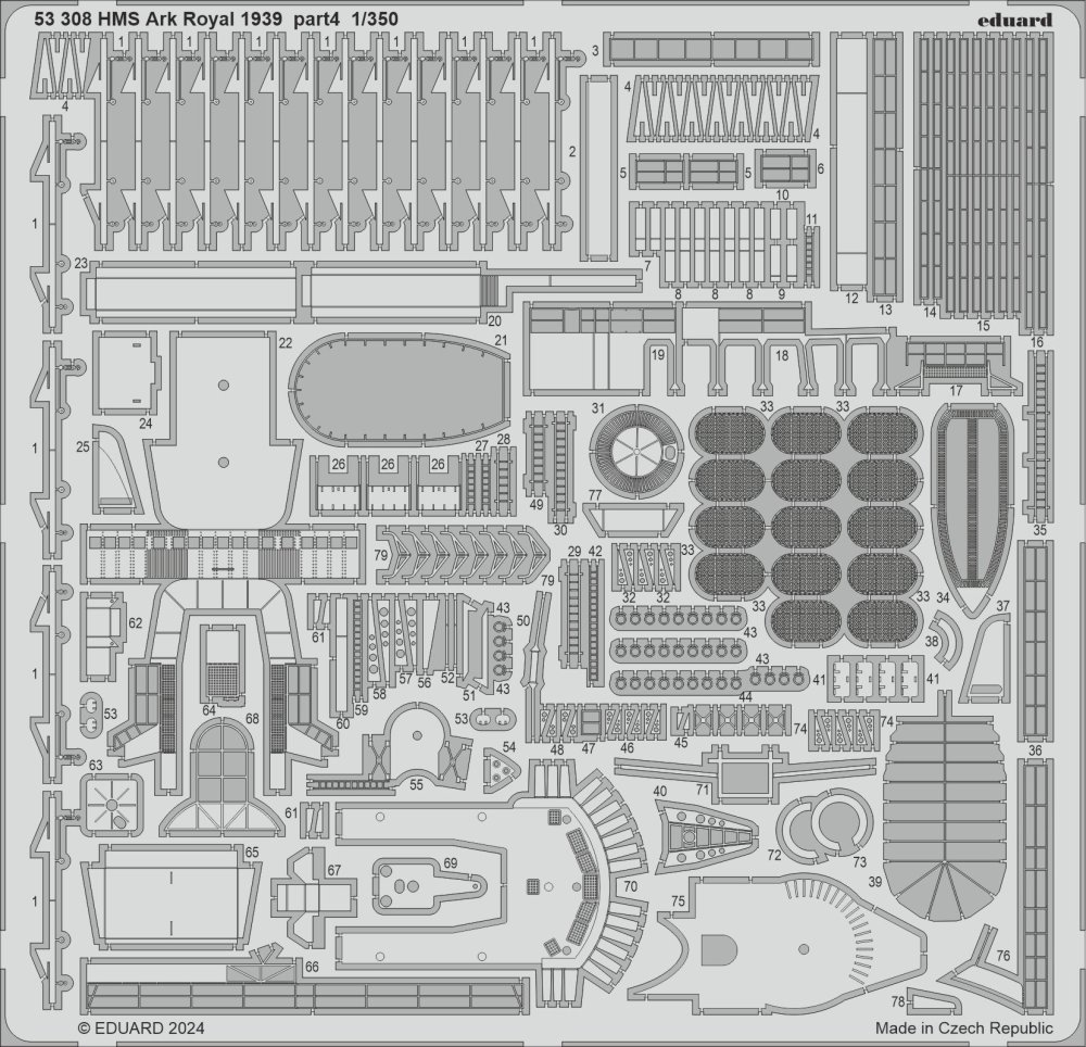 SET 1/350 HMS Ark Royal 1939 part 4 (I LOVE KIT)