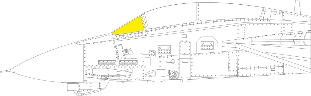 Mask 1/48 F-14B windshield TFace (G.W.H.)